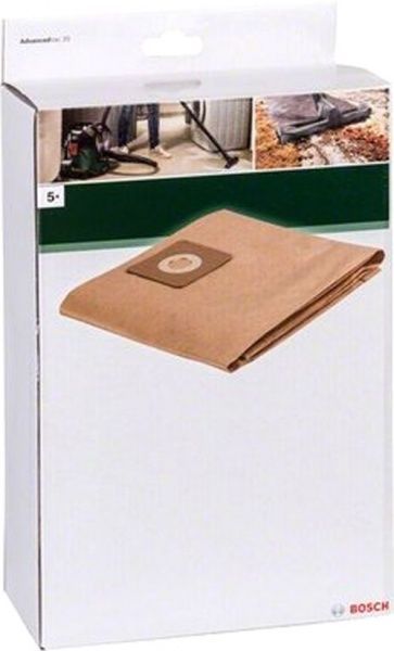 Мішки для пилососів Bosch паперові Bosch VAC 20 5 шт. 2,609,256,F33