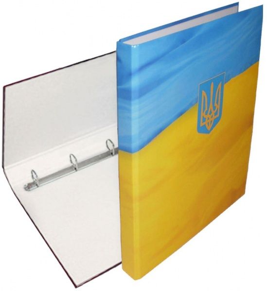 Папка 4 кільця 40мм А4, ЛЮКС,ассорті