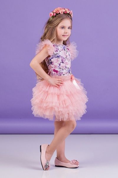 Комплект Zironka блузка та спідниця р.104 бежевий Z2-64-0001-3 