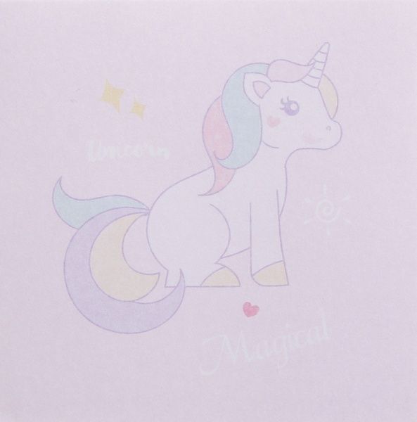 Блок бумаги единорог Love