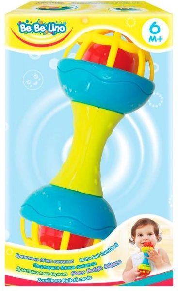 Брязкальце Bebelino м'яка гантелька (4823091303074)