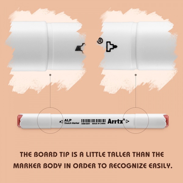 Набор маркеров Arrtx спиртовых Alp ASM-02SK 36 цветов оттенок кожи LC302208 