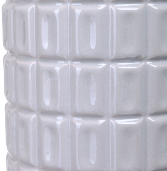 Ваза керамічна сіра Fest Stone 13x13x30 см