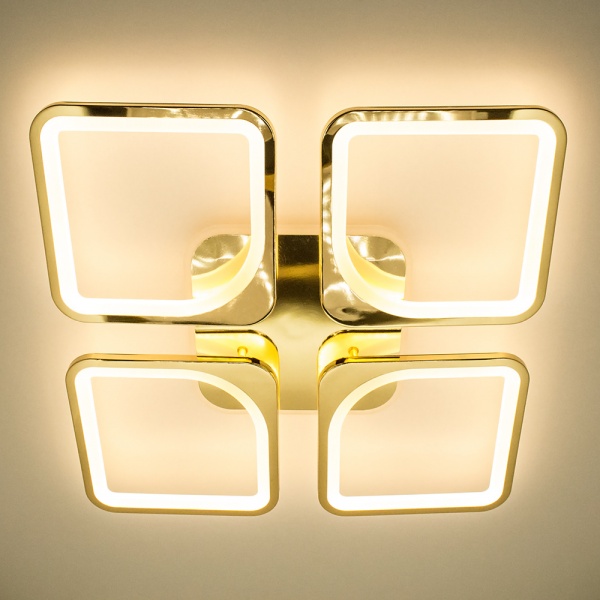 Люстра светодиодная Luminaria 4Q550/90 100 Вт золотистый LOOK RGB 100W GOLD 