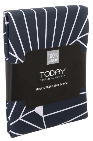 Простынь Calais 230x240 см темно-синий Today 