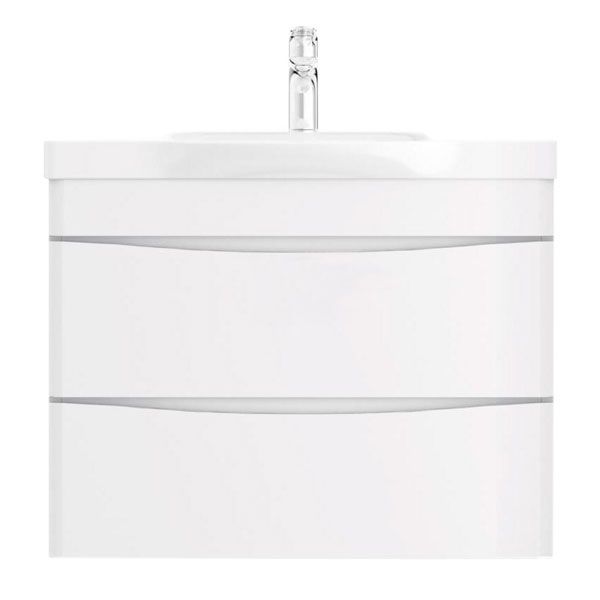 Тумба подвесная AM.PM білий глянець Like с умывальником 80 см