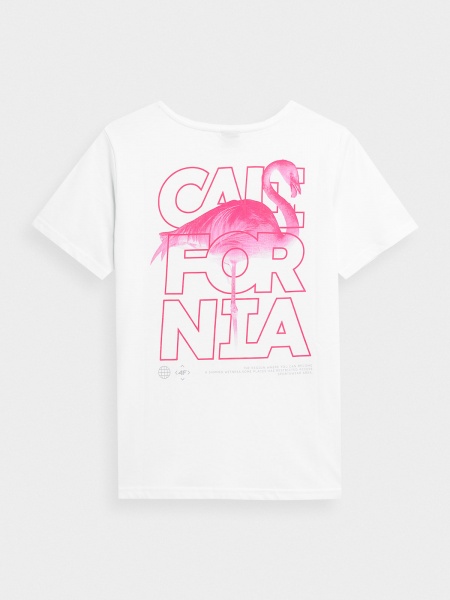 Футболка 4F 4FSS23TTSHF561-10S р.XS білий