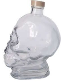 Бутылка с крышкой Череп 1 л