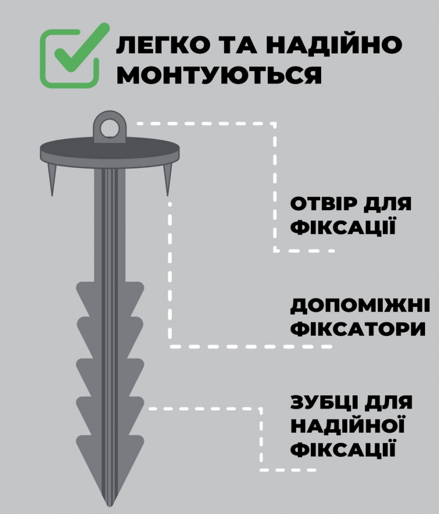 Колышек Agreen садово-господарський 17 см 50 шт в уп.