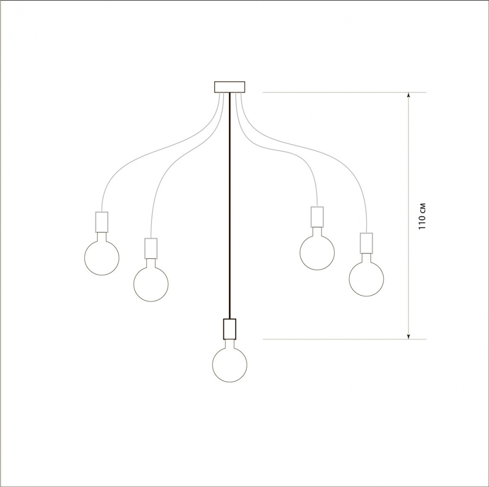 Люстра подвесная LIGHT SET TERNAVA 11206 6xE27 бронза