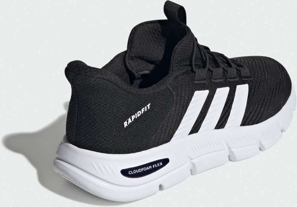 Кроссовки женские Adidas CLOUDFOAM FLEX - RAPIDFIT CBLACK/FTWWHT/SILVMT HP7002 р.41 1/3 черные