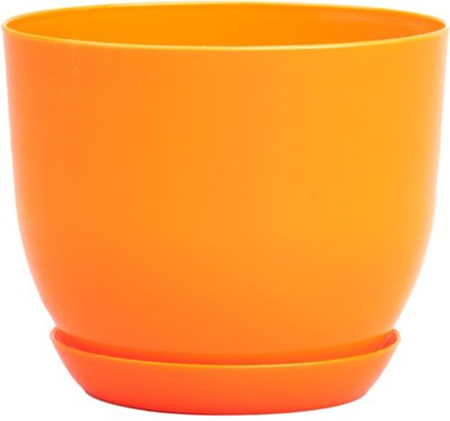 Горщик Оранжерея для квітів «Класік» круглий 3,3л помаранчевий 