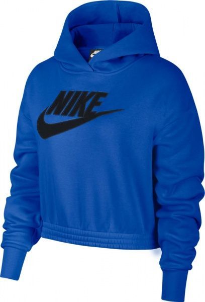 Джемпер Nike W NSW ICN CLSH FLC HOODIE BB CJ2034-480 р. XL синий