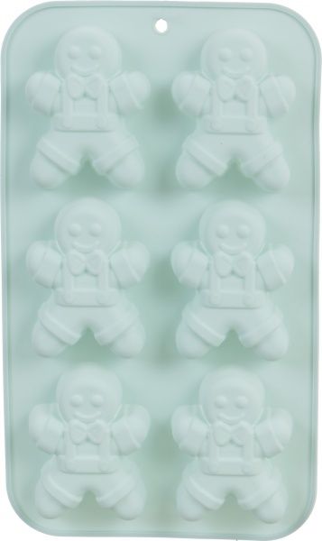 Форма для выпечки кексов на 6 шт Человечки 29х17х3 см Flamberg Smart Kitchen