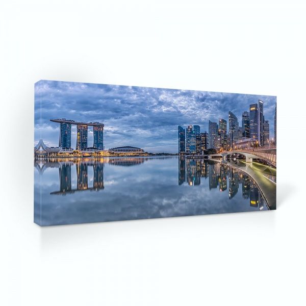 Репродукция Панорама города. Singapore 96x48 см i_96x48_00056 