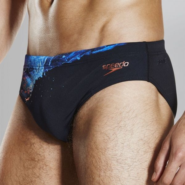 Плавки Speedo Placement Digital 7cm Brief 8-09739C193 р.32 черный