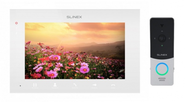 Комплект видеодомофона Slinex SQ-07MTHD (W) + ML-20HD (sl)