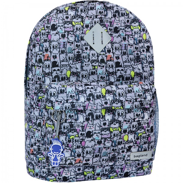 Рюкзак молодіжний Bagland Коти з кульками 17 л суб.1114 (533664)