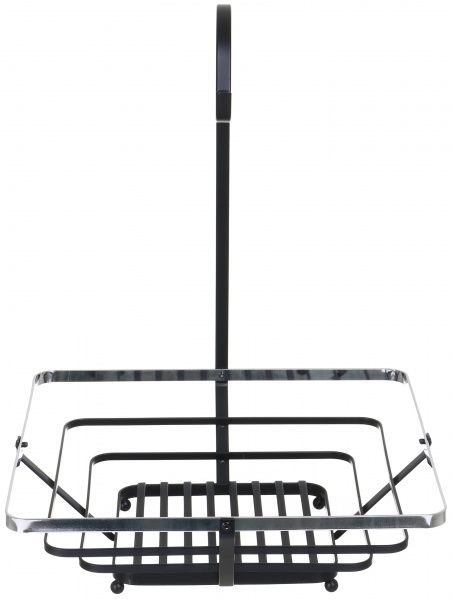 Корзинка для фруктов с держателем для бананов Silver shine 28х39,6 см черный Flamberg Premium 