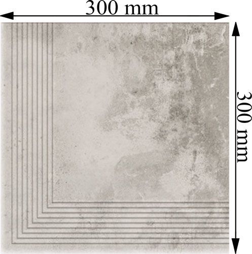 Клинкерная плитка Dallo Grigio stopnica narozna 30x30 Cerrad
