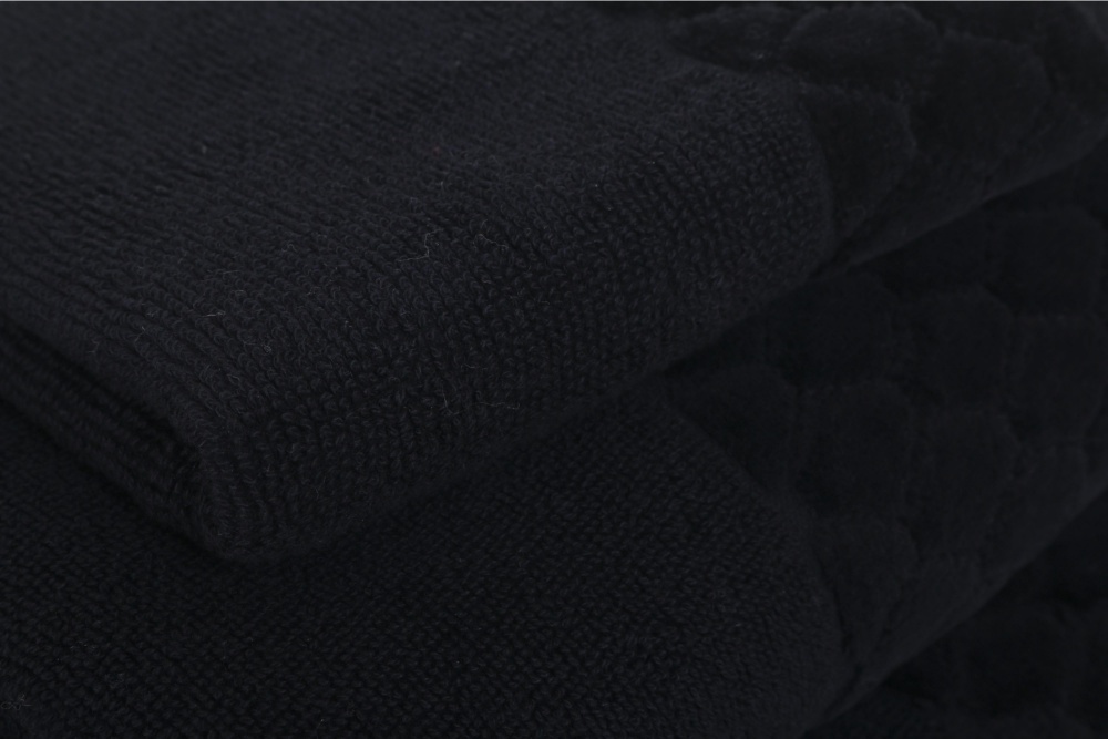 Рушник махровий VELOUR CELLS 70x140 см чорний La Nuit