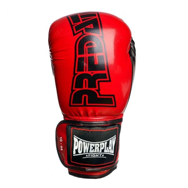Боксерские перчатки PowerPlay р. 10 10oz 3017_10 красный с черным