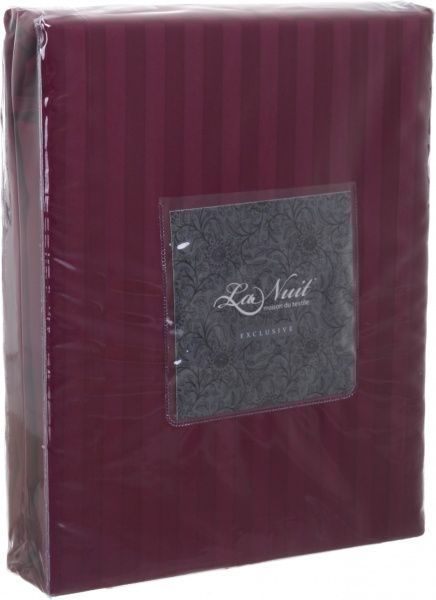 Комплект постільної білизни Exclusive Purple 1,5 бордовий La Nuit 