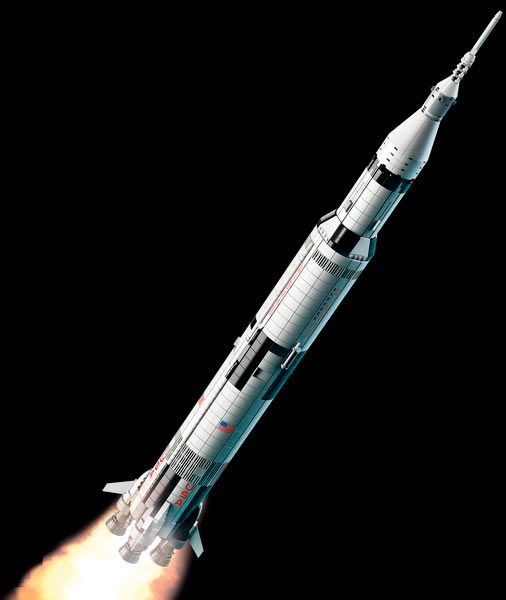 Конструктор LEGO Ideas Ракетно-космическая система НАСА Сатурн-5-Аполлон 92176