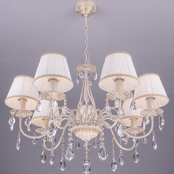 Люстра подвесная Strotskis Cape Coral 7x40 Вт E14 бело-золотистый 3637/7 