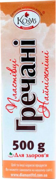 Хлопья ТМ Козуб Продукт Нежнейшие гречаны в коробке 500 г 4820094534276 