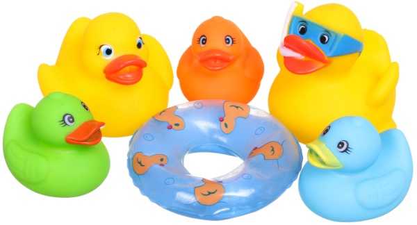 Ігровий набір для ванної MERX Limited каченята в сітці кольорові MX0263294