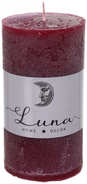 Свеча Рустик цилиндр Red Wine C5510-504 Luna