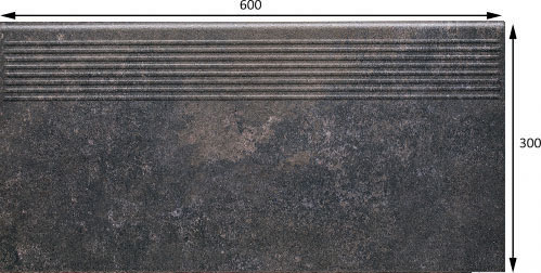 Клинкерная плитка Marsala antracite stopnica prosta 30x60 (1,44) Ceramika Paradyz