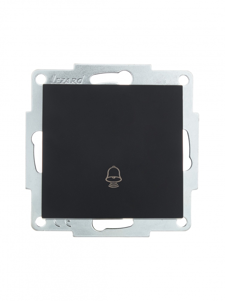 Кнопка звонка одноклавишный Lezard Vesna антрацит 742-4288-103