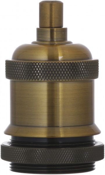 Патрон электрический EMT с гайкой 11 E27 металл золотой 22-0136У