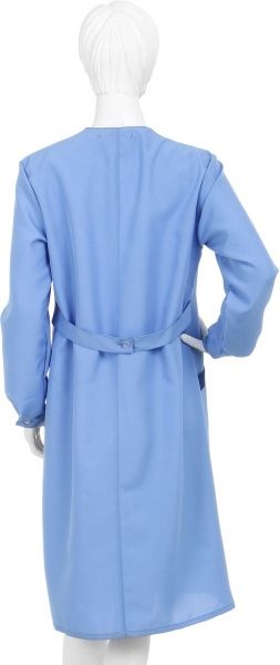 Халат рабочий Торнадо Габардин жен. р. 48-50 голубой с синими вставками