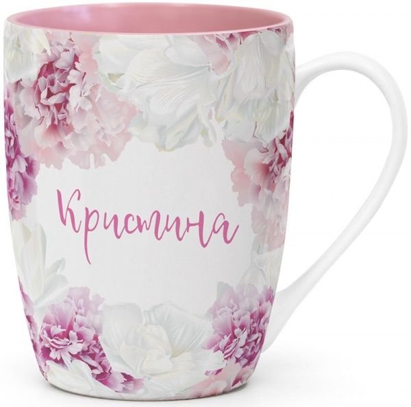 Чашка именная Флора 045-Кристина Be Happy