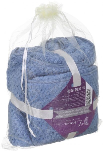 Набор полотенец Waffle 2 шт. голубой Luna 