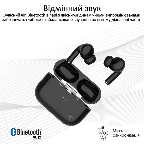 Навушники Promate Harmoni Bluetooth 5 black (harmoni.black) 
