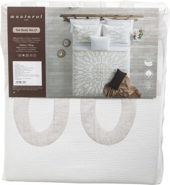 Набор декоративный BUDA 764/07 белый с бежевым Manterol 