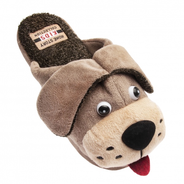 Тапочки детские для мальчика Home Story р.32-33 бежевый 211554-8 