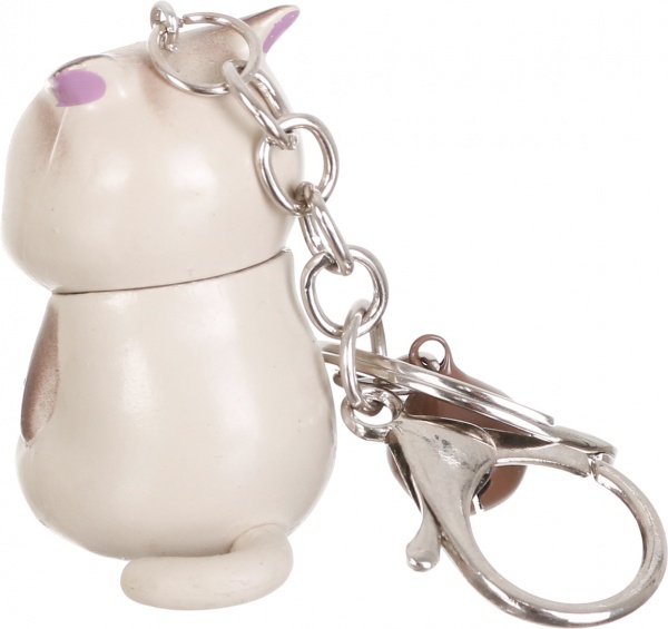 Брелок Розчароване кошеня з дзвіночком сірий