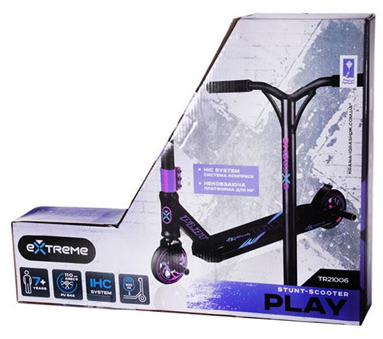 Самокат Extreme Motion дитячий PLAY синій TR21006 BLUE 