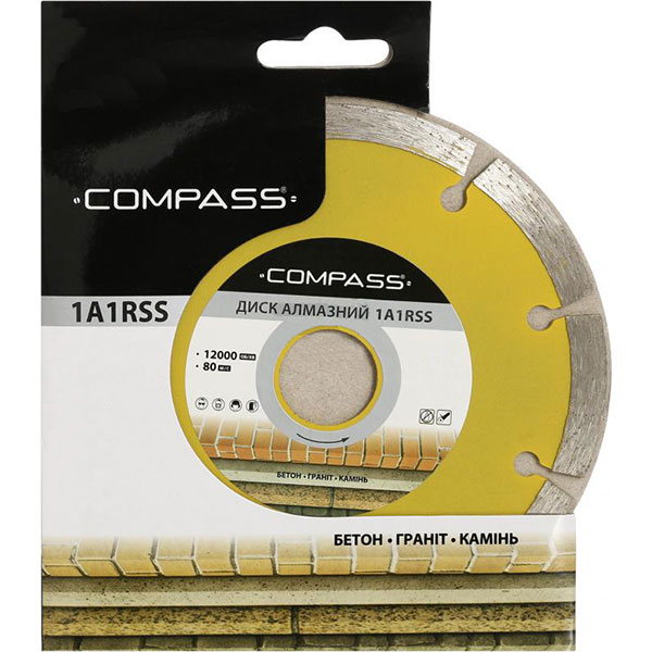 Диск алмазний Compass 1A1RSS 230x2x22.2 мм