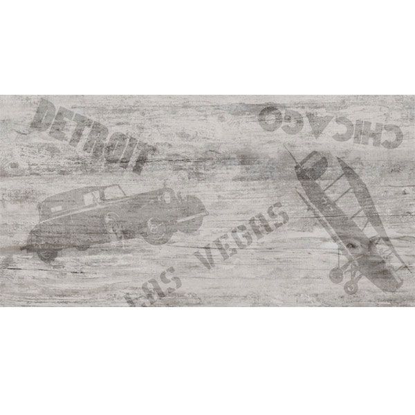 Декор Golden Tile Vesta Detroit У30980 Білий ректифікат 300x600 мм