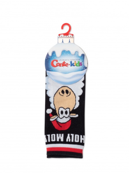 Носки детские унисекс Conte-Kids новогодние 21С-67СП 651 р.16–18 черный 