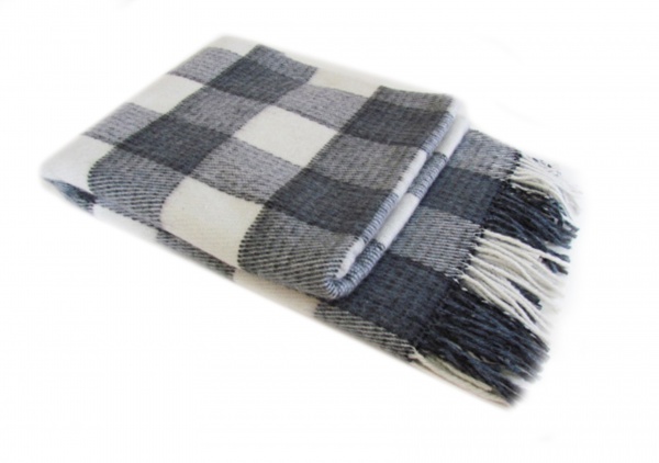 Плед Вероніка 200x220 см біло-синій 