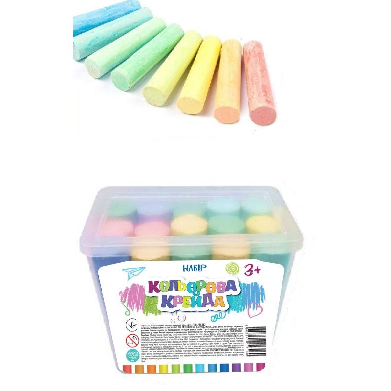 Набор мелков SHANTOU YISHENG в контейнере 15 шт. FCJ1284362