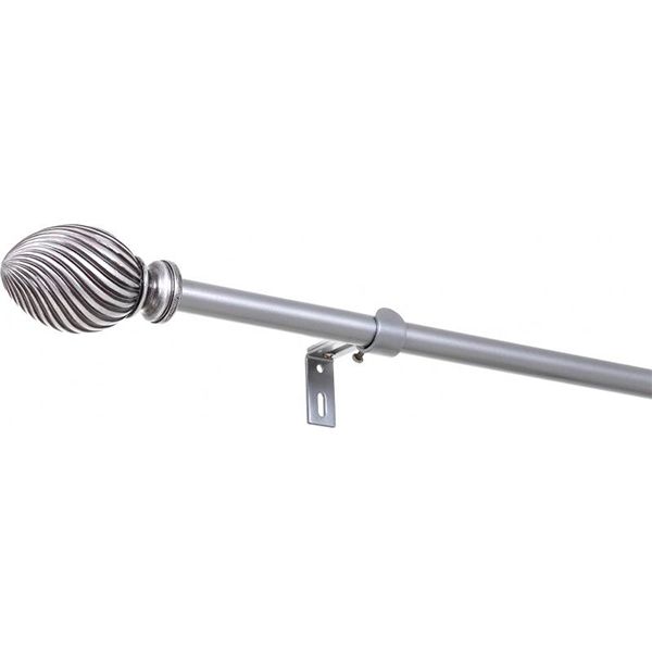 Карниз Bella Vita Конус одинарний укомплектований d16/19 мм 160 см сатиновий нікель 