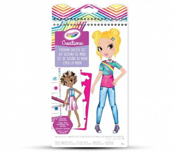 Набір для творчості Creations Юний дизайнер із наліпками й трафаретами Crayola 